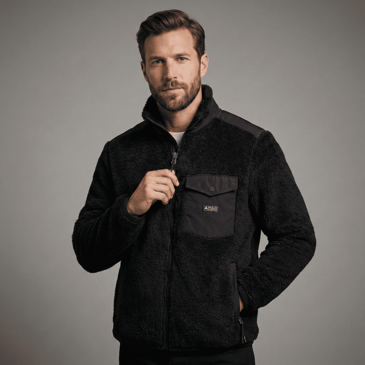 カーリーパイル フリース ジャケット